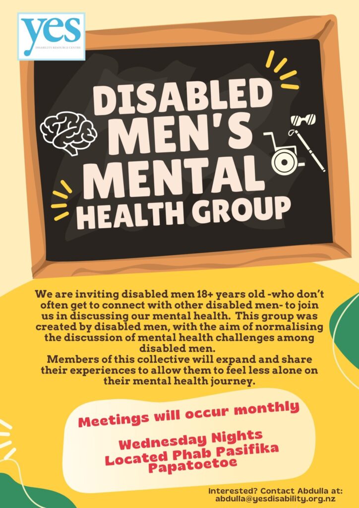 Disabled Men’s Mental Health Group